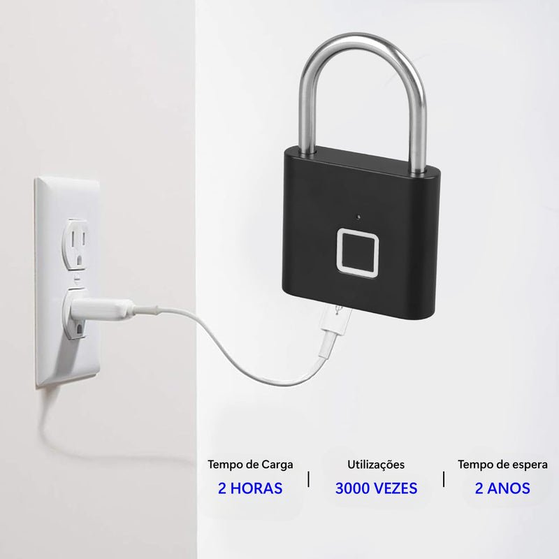 Cadeado com Impressão Digital